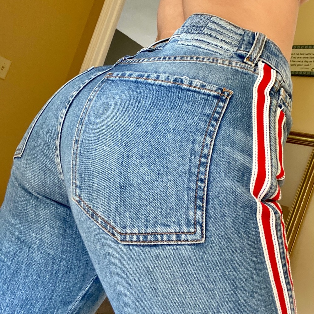 REVICE Denim Ruby Tuesday Red Stripe Jeans